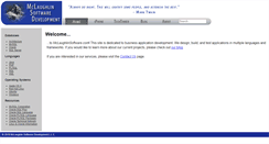 Desktop Screenshot of mclaughlinsoftware.com