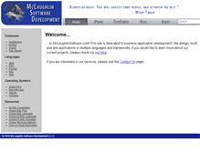 Tablet Screenshot of mclaughlinsoftware.com